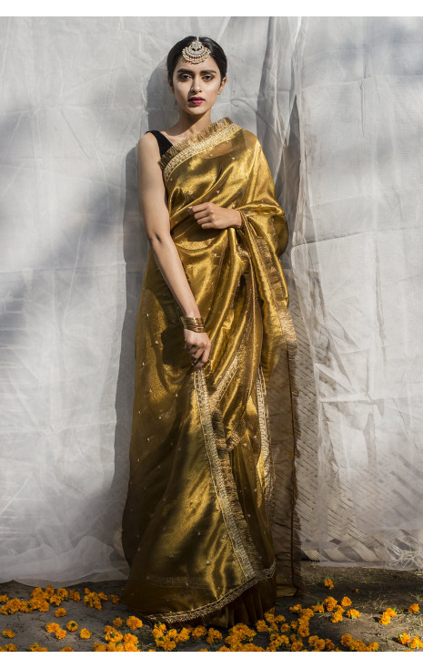 Gold Saree